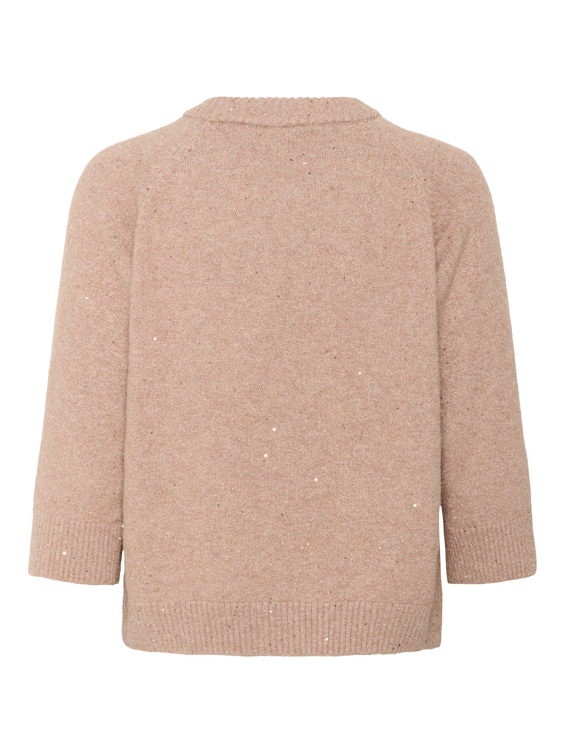 Product image 2 of 2, which shows Saint Tropez Nova Shimmer Jumper, Sepia Rose Melange, XS