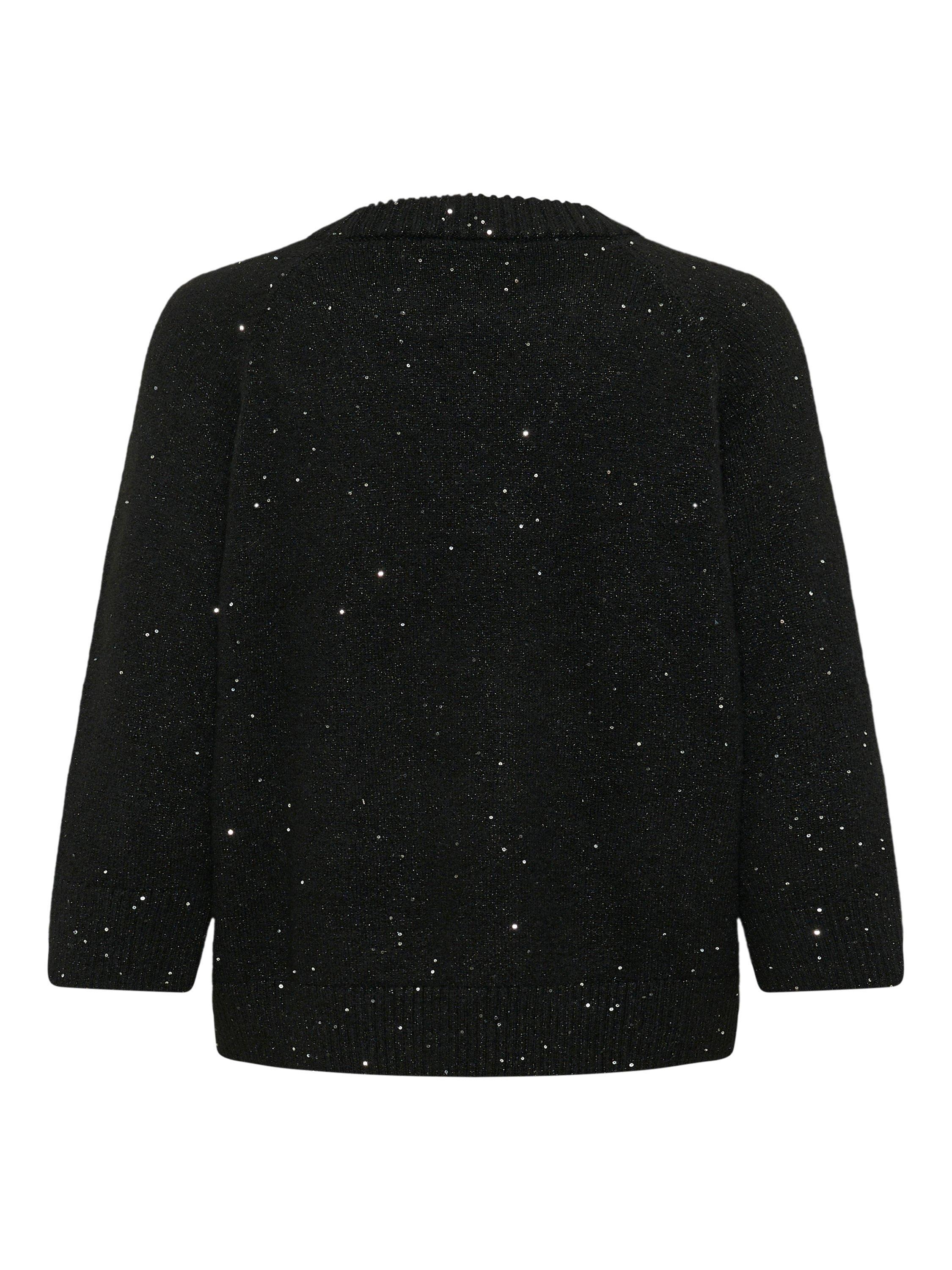 Product image 6 of 6, which shows Saint Tropez Nova Shimmer Jumper, Black, XS
