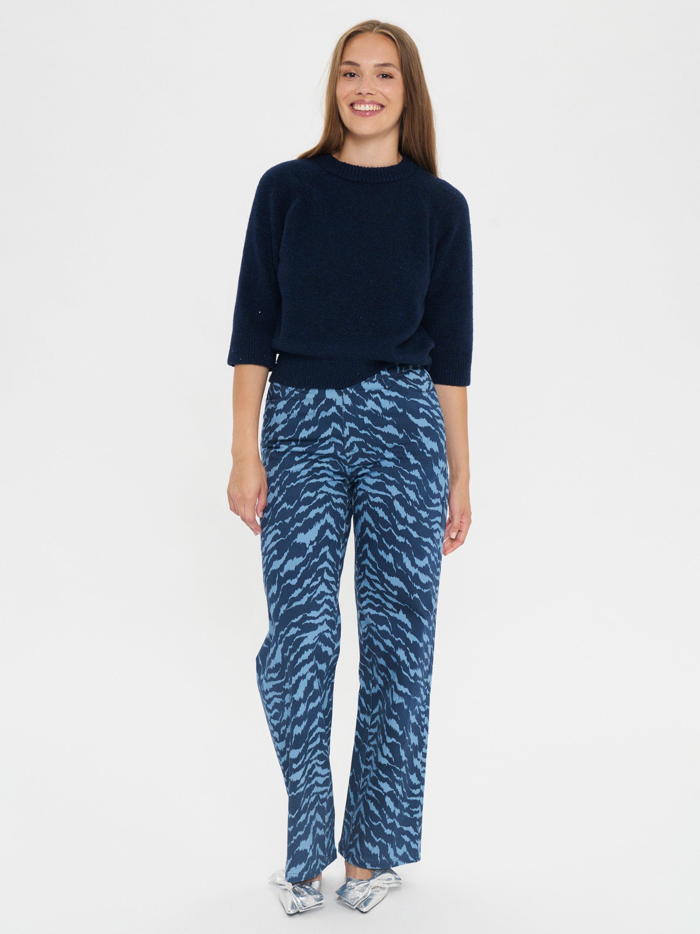 Product image 3 of 6, which shows Saint Tropez Nova Shimmer Jumper, Night Sky, XS