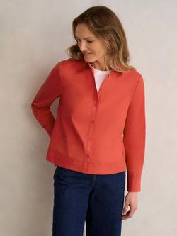 Hobbs Andie Boxy Long Sleeve Shirt, Pepper Red, Pepper Red