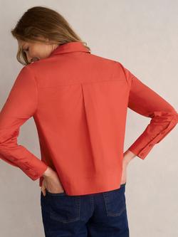 Hobbs Andie Boxy Long Sleeve Shirt, Pepper Red - view 2, Pepper Red