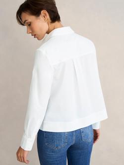 Hobbs Andie Boxy Long Sleeve Shirt, White - view 2, White