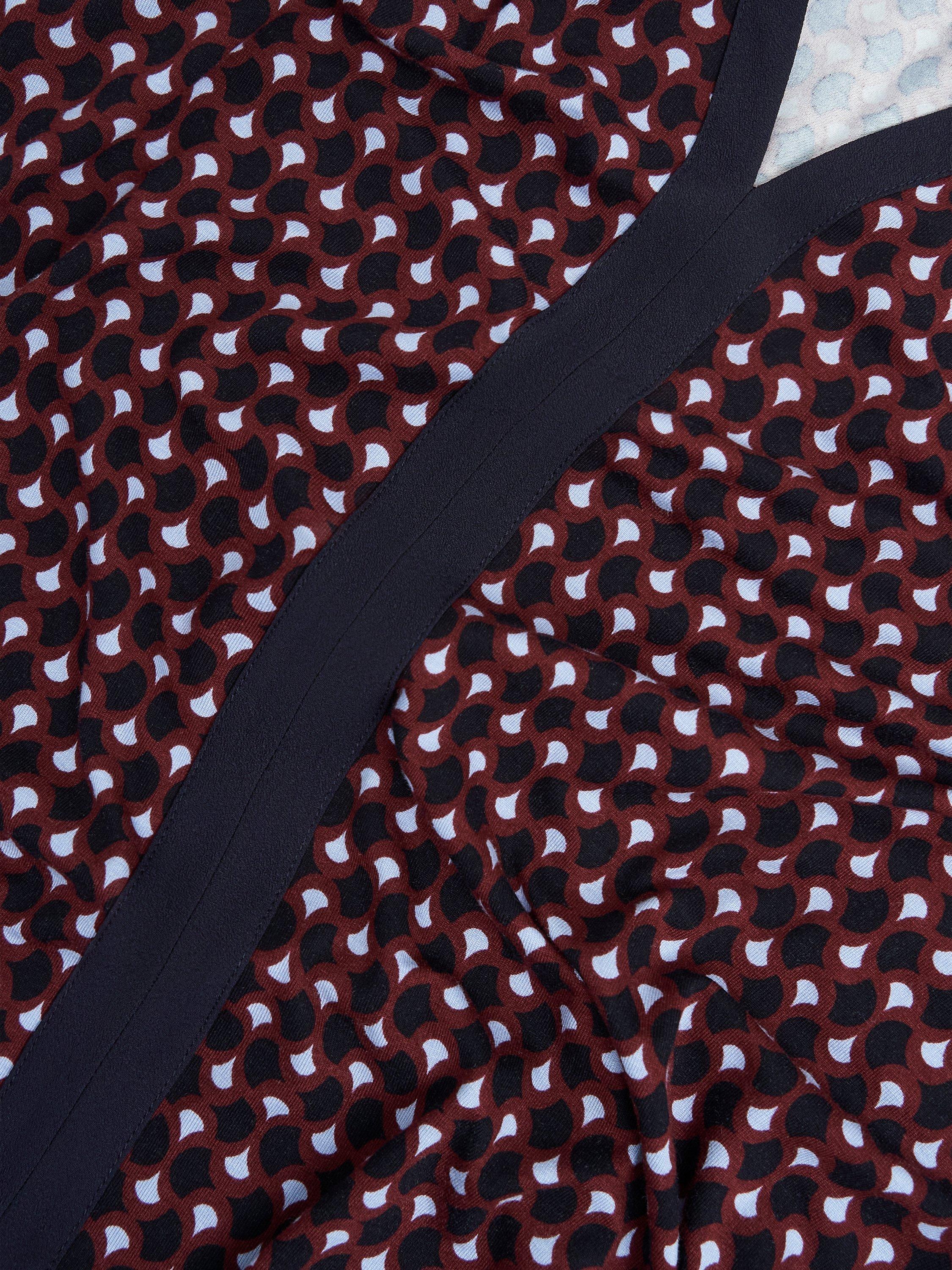 Product image 7 of 7, which shows Hobbs Zelia Geometric Top, Navy/Multi, L