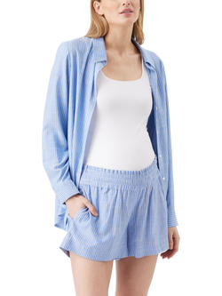 Ripe Abby Stripe Maternity Shirt, Blue/White, Blue/White