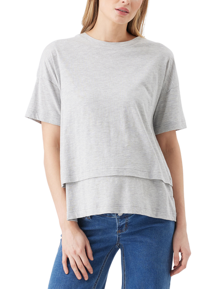 Ripe Claud Nursing T-Shirt - view 2, Grey Marl