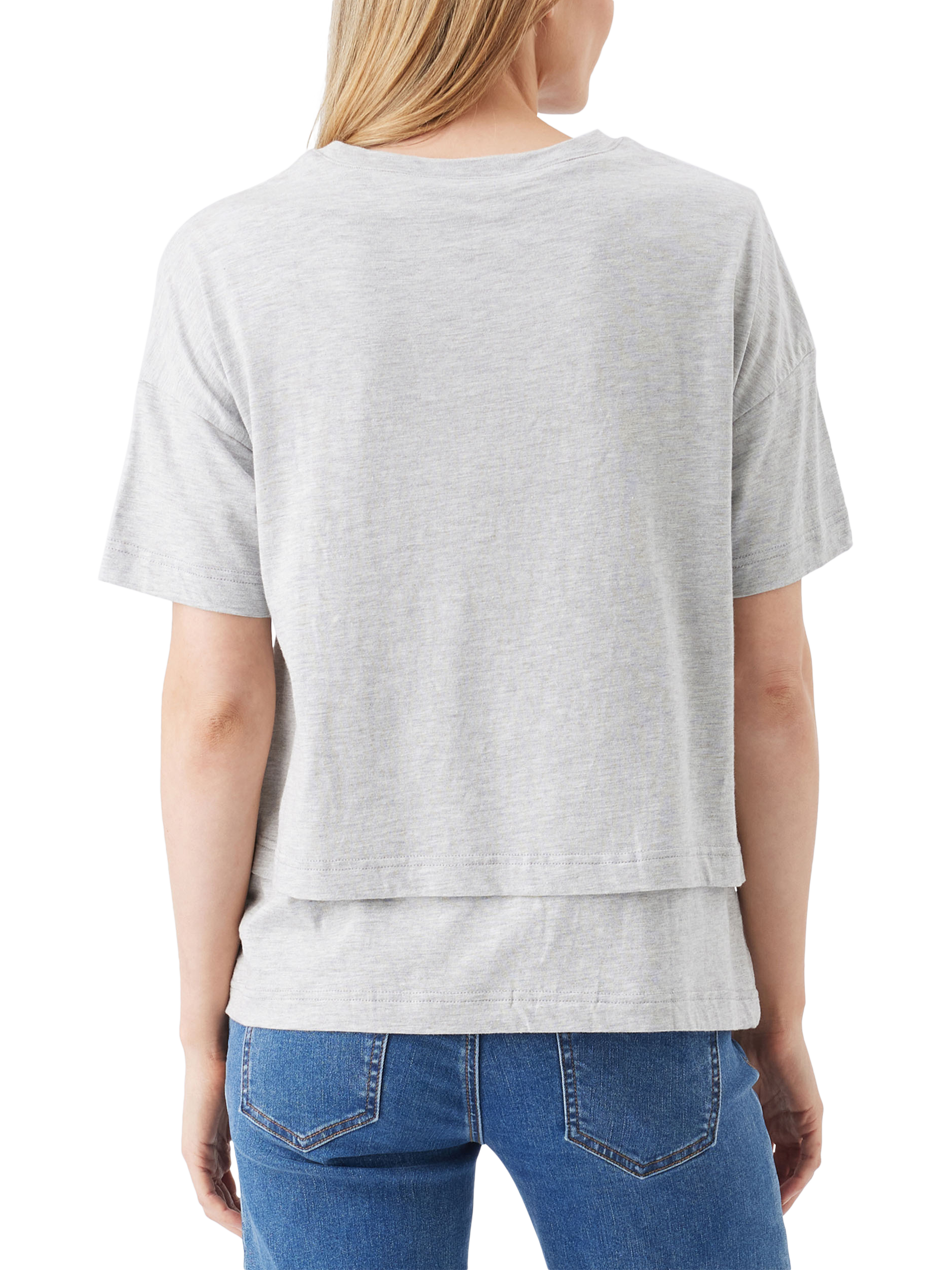 Product image 5 of 6, which shows Ripe Claud Nursing T-Shirt, Grey Marl, XS