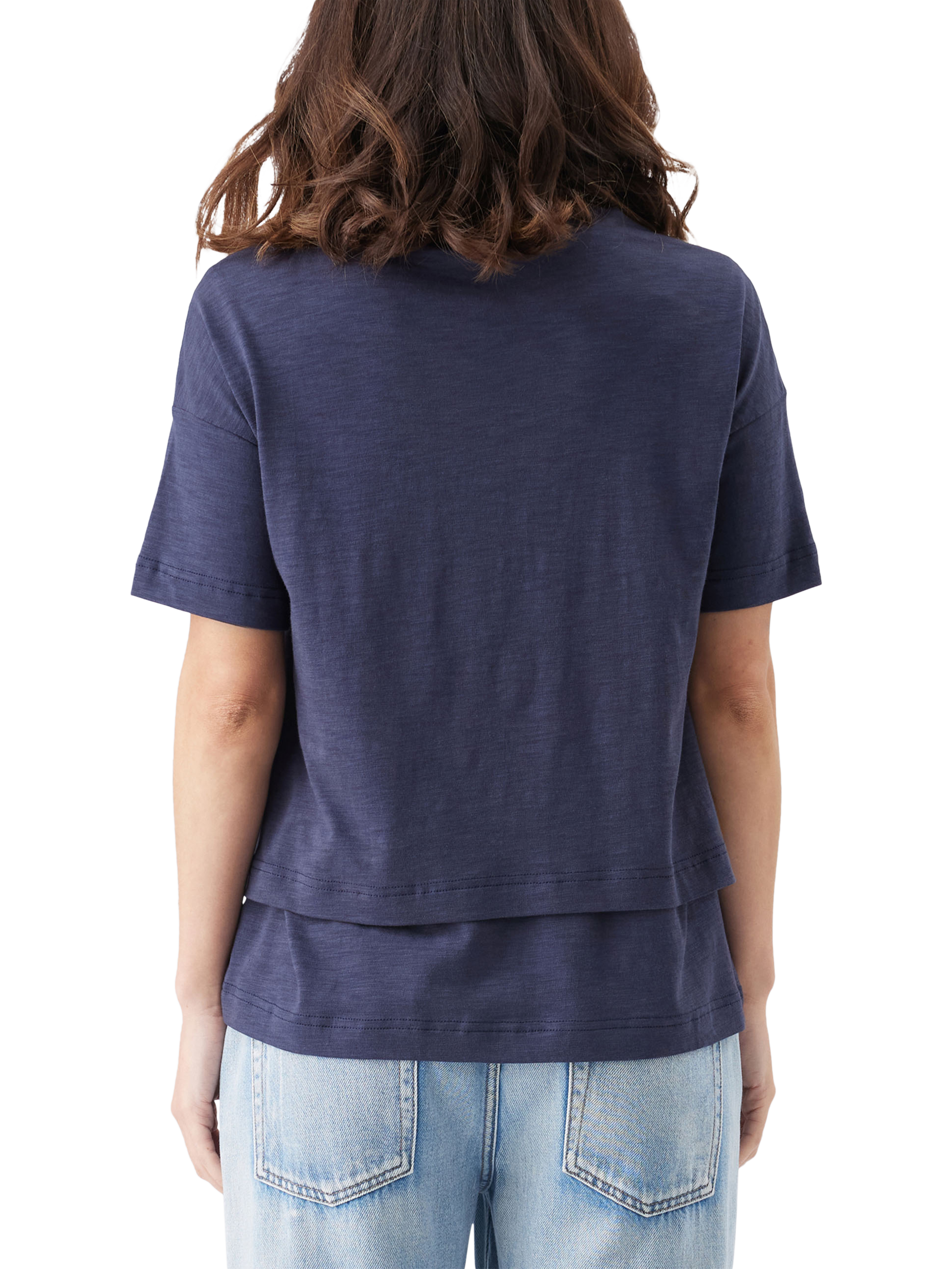 Product image 4 of 7, which shows Ripe Claud Nursing T-Shirt, Indigo, XS