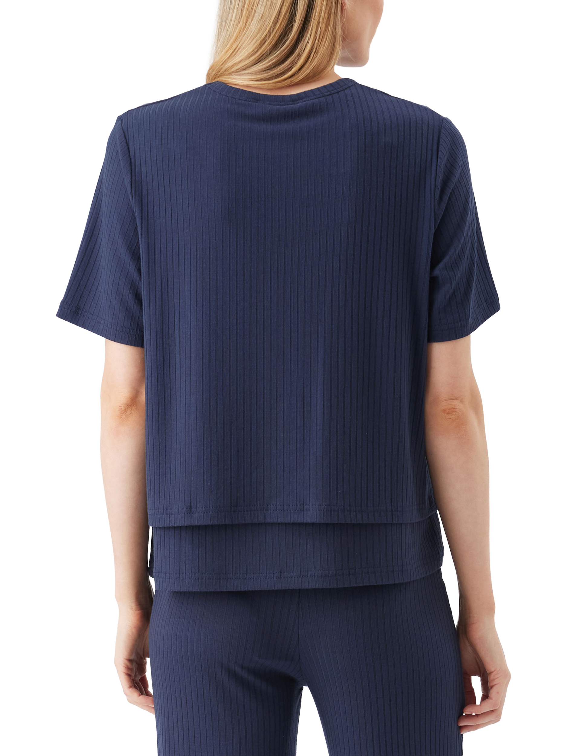 Product image 5 of 6, which shows Ripe Mike Ribbed Nursing Top, Navy, XS