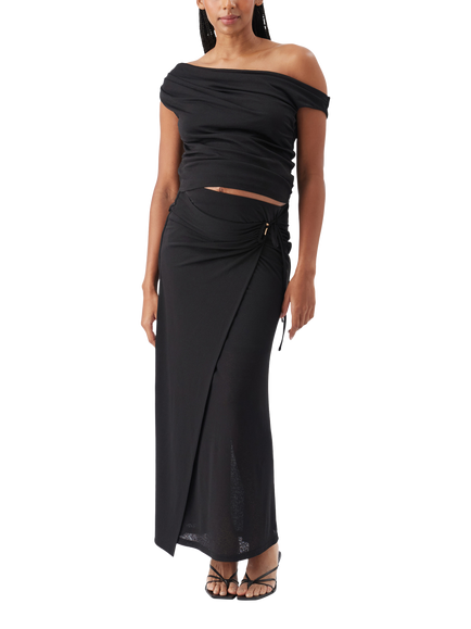 Ripe Rhi Off Shoulder Maternity Top, Black, Black