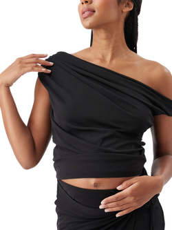 Ripe Rhi Off Shoulder Maternity Top, Black - view 2, Black