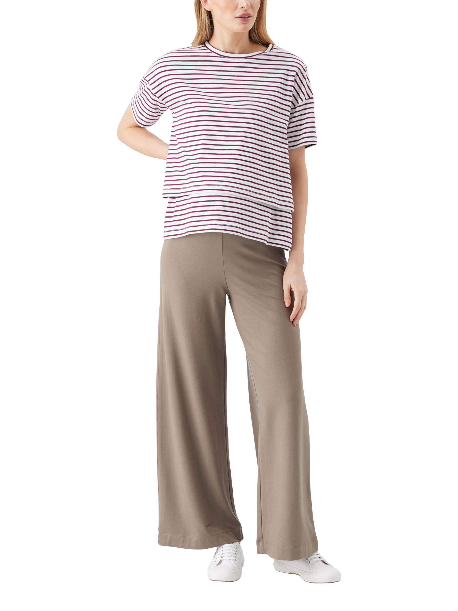 Product image 1 of 6, which shows Ripe Isha Wide Leg Trousers, Olive, XS