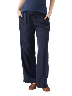 Ripe Tamara Satin Pull-On Maternity Trousers, Midnight - view 2, Midnight