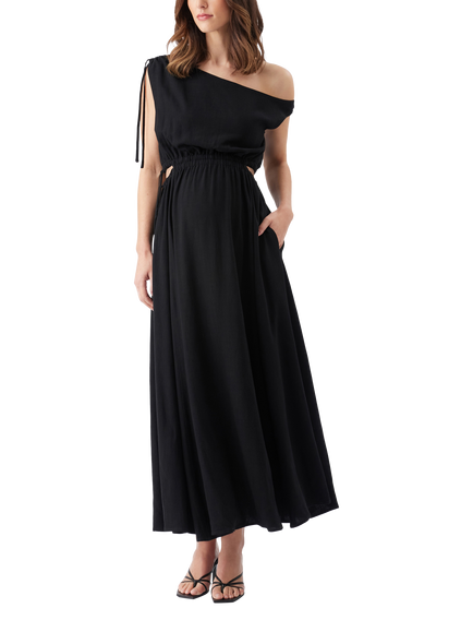 Ripe Presley Off Shoulder Dress, Black, Black