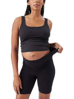 Ripe Jersey Cycling Maternity Shorts, Black - view 2, Black