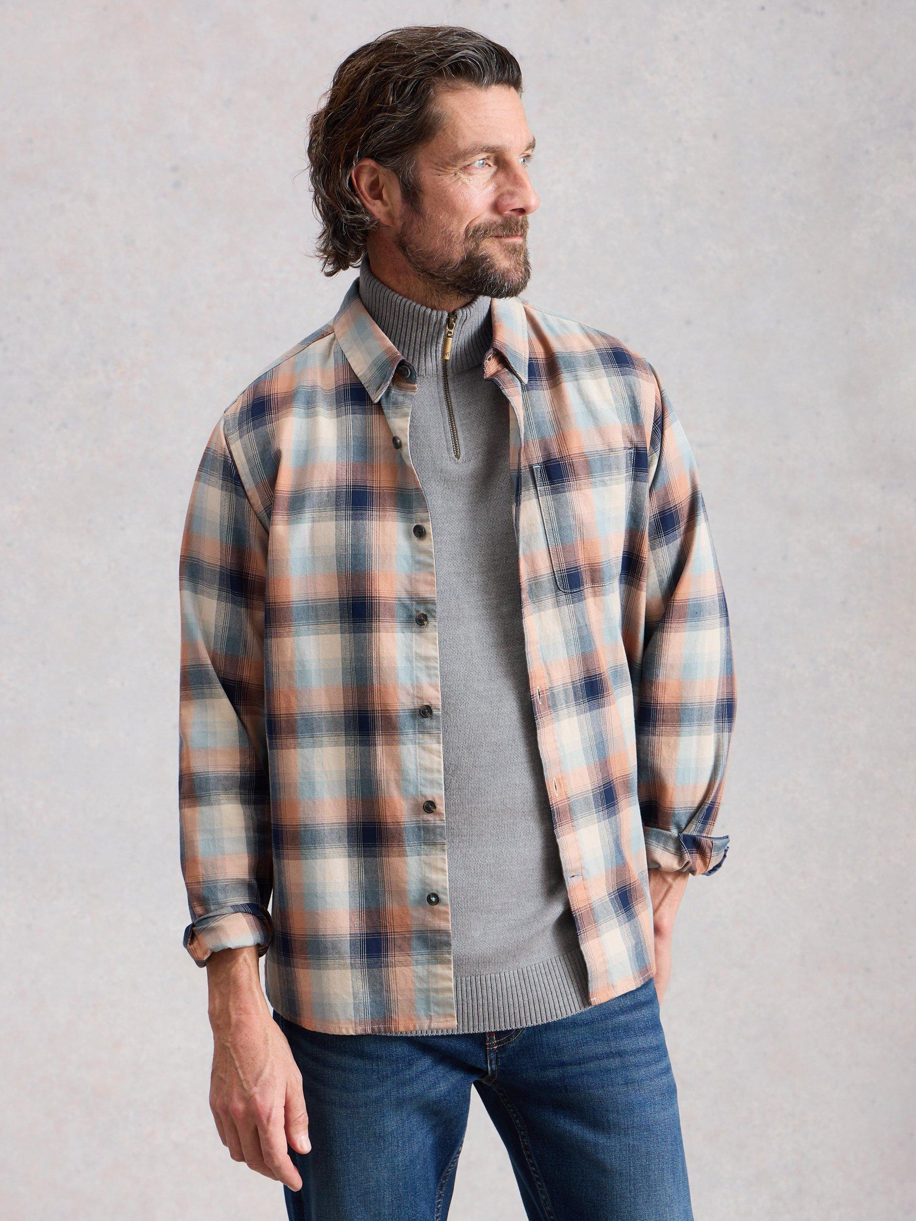 Product image 4 of 6, which shows White Stuff Newport Merino Wool Quarter-Zip Jumper, Light Grey, S Reg