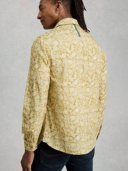 White Stuff Finsbury Cotton Regular Fit Floral Shirt, Yellow - view 2, Yellow
