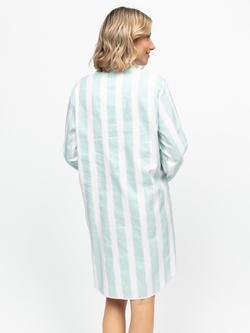 Cyberjammies Francesca Stripe Nightshirt, Mint - view 2, Mint