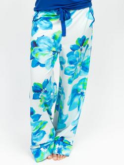 Cyberjammies Ashley Floral Pyjama Bottoms, Dark Blue/Multi, Dark Blue/Multi
