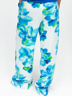 Cyberjammies Ashley Floral Pyjama Bottoms, Dark Blue/Multi - view 2, Dark Blue/Multi