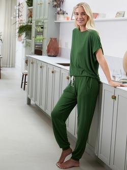 Cyberjammies Charlie Jersey Pyjama Bottoms, Green, Green