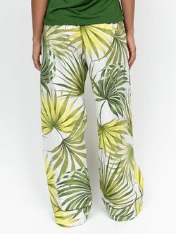 Cyberjammies Charlie Palm Print Pyjama Bottoms, Green - view 2, Green