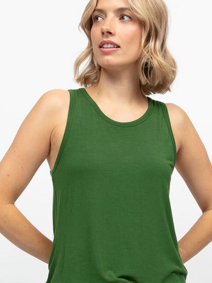Cyberjammies Charlie Jersey Pyjama Vest Top, Green, Green