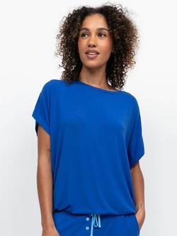 Cyberjammies Ashley Jersey Slouch Pyjama Top, Dark Blue