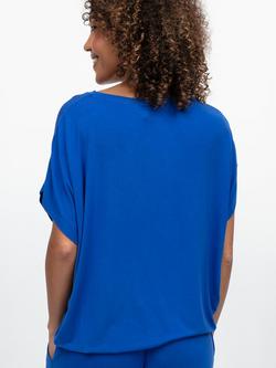 Cyberjammies Ashley Jersey Slouch Pyjama Top - view 2, Dark Blue