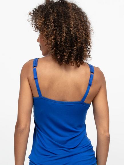 Cyberjammies Ashley Hidden Support Vest Top - view 2, Dark Blue