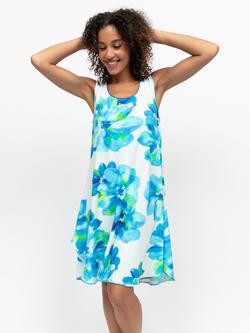 Cyberjammies Ashley Floral Swing Nightdress, Dark Blue, Dark Blue