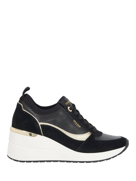 Dune London Elarah Flatform Trainers, Black