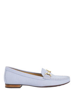 Dune London Glenniee Nubuck Suede Snaffle Trim Loafers, Blue