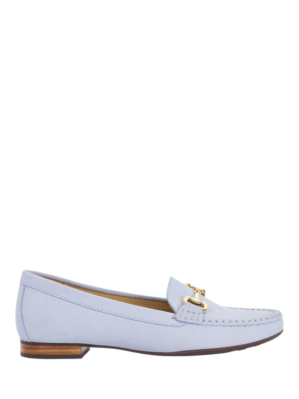 Dune London Glenniee Nubuck Suede Snaffle Trim Loafers, Blue