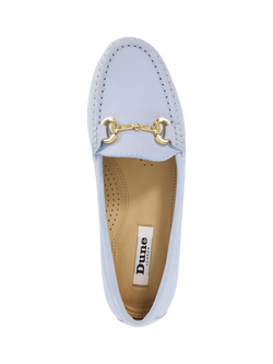Dune London Glenniee Nubuck Suede Snaffle Trim Loafers - view 2, Blue