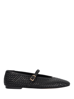 Dune London Headliner Woven Leather Mary Janes - view 2, Black