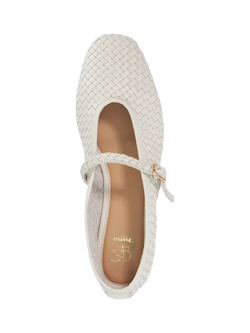 Dune London Headliner Woven Leather Mary Janes - view 2, White