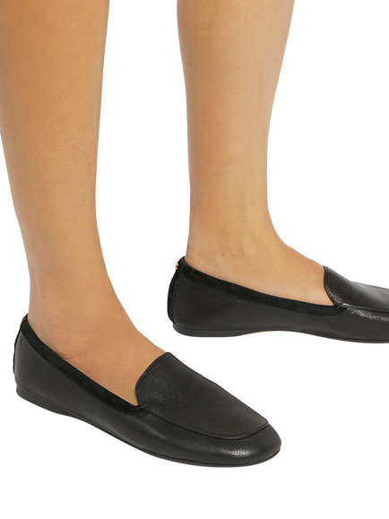 Dune London Gosette Leather Loafers - view 2, Black