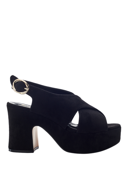 Moda in Pelle Nakara Chunky Platform Sandals, Black, Black