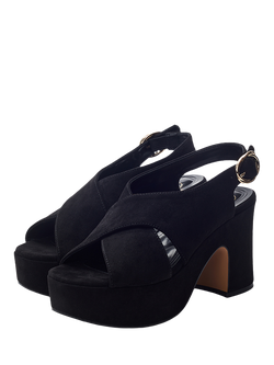 Moda in Pelle Nakara Chunky Platform Sandals, Black - view 2, Black