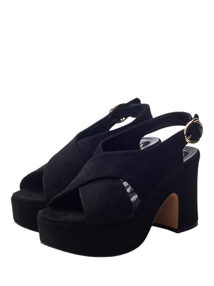 Moda in Pelle Nakara Chunky Platform Sandals, Black - view 2, Black