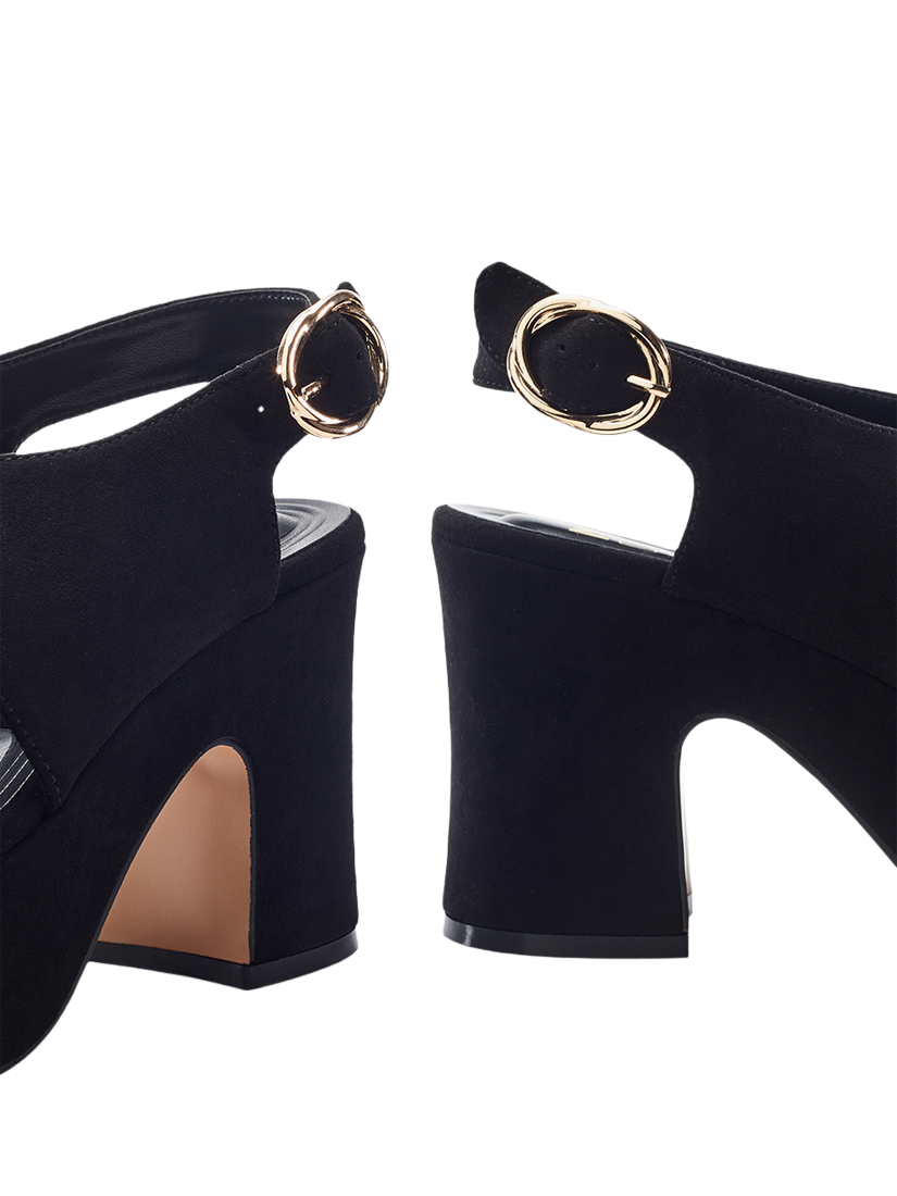 Product image 3 of 4, which shows Moda in Pelle Nakara Chunky Platform Sandals, Black, 3