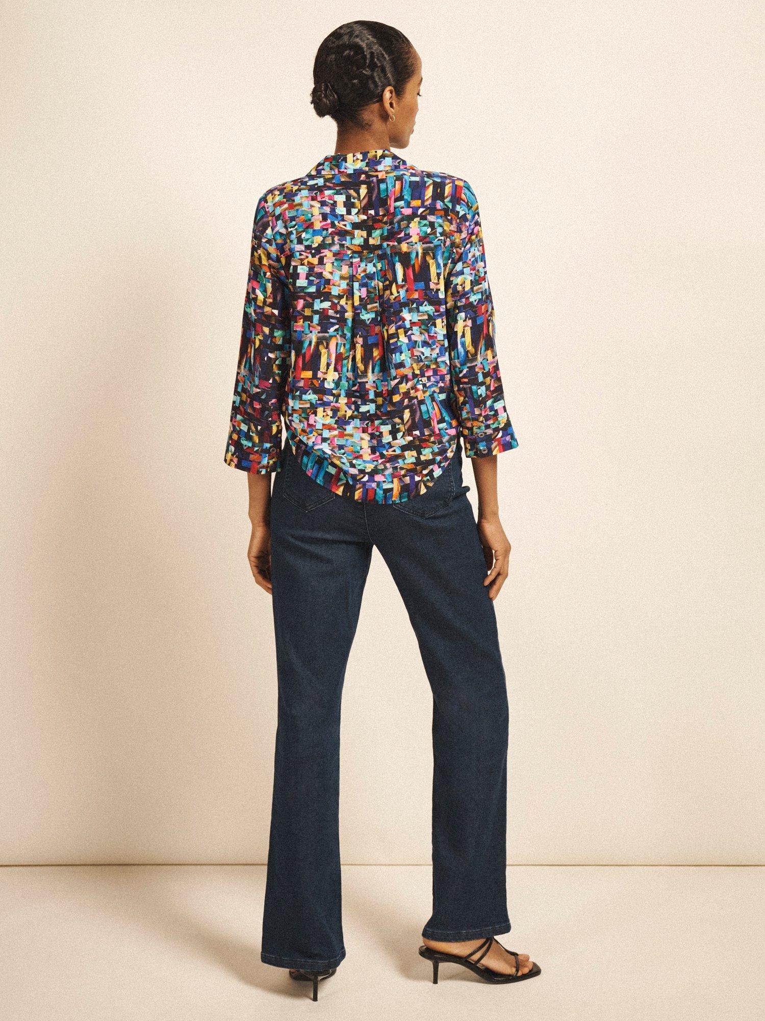 Product image 3 of 6, which shows NRBY Bianca Bootcut Jeans, Dark Wash, 8