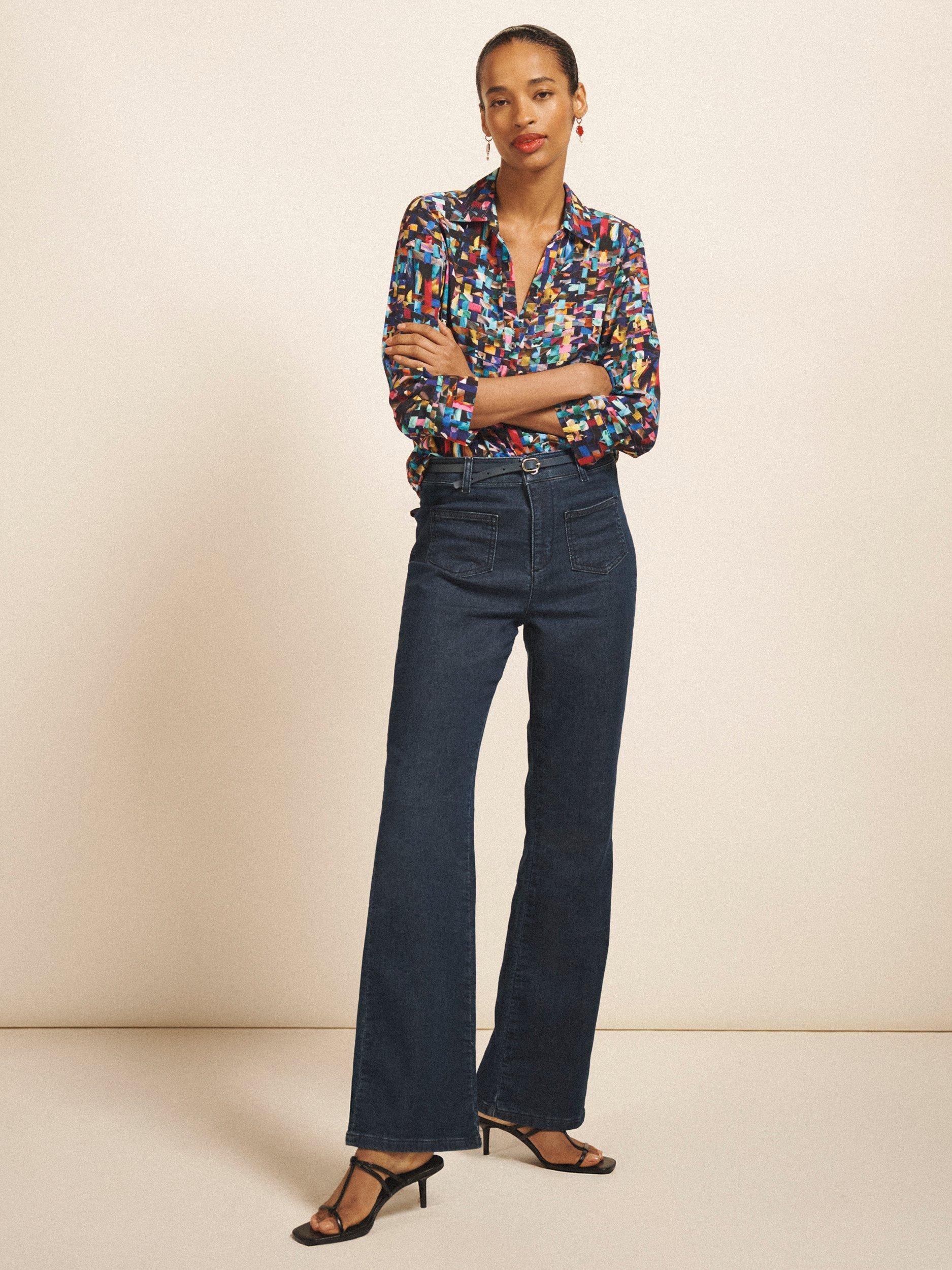 Product image 5 of 6, which shows NRBY Bianca Bootcut Jeans, Dark Wash, 8