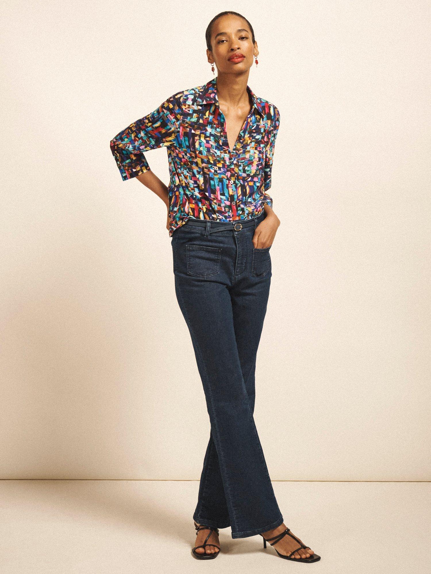 Product image 6 of 6, which shows NRBY Bianca Bootcut Jeans, Dark Wash, 8