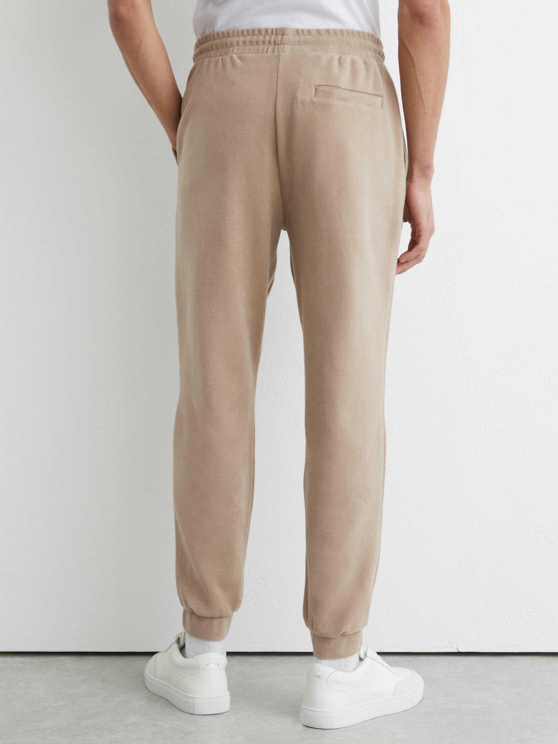 Product image 5 of 5, which shows Reiss Remo Cotton Blend Joggers, Camel, XS