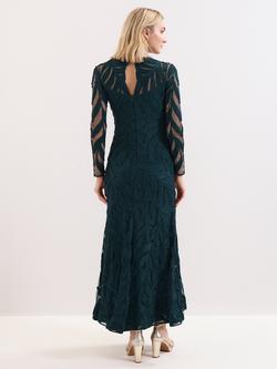 Phase Eight Harleigh Maxi Dress, Dark Green - view 2, Dark Green