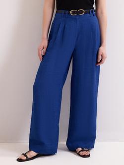 Phase Eight Lottie Linen Rich Trousers, Cobalt, Cobalt