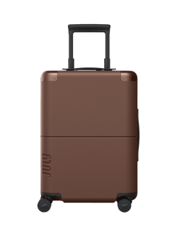 July Carry On 4-Wheel 55cm Cabin Case, Dark Brown