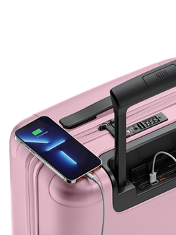 July Carry On 4-Wheel 55cm Cabin Case - view 2, Blush Pink