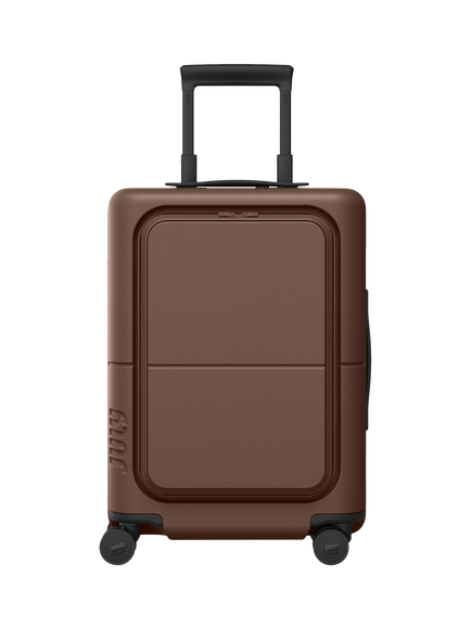 July Carry On Pro 4-Wheel 55cm Cabin Case, Dark Brown